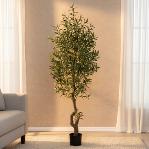 Olivo Artificial de Alta Calidad y Duradero con Hojas y Frutos de Tacto Realista para el Hogar, Sala de Estar, Oficina, Boda - Product Image 1