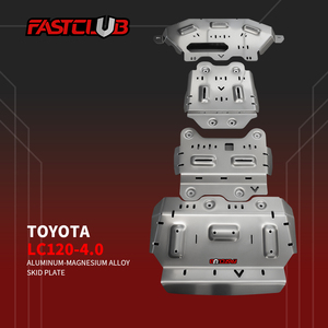 FASTCULB-LC120-4.0 Protector de coche de cobertura total de alta calidad de 8 mm, de aluminio natural con posición de orificio original para Toyota - Product Image 5