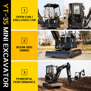 Mini Excavadoras de 3.5 Toneladas, Motor Potente Personalizado, Mini Excavadora con Motor Kubota Euro 5 para Jardín, Fácil de Operar - Product Image 2