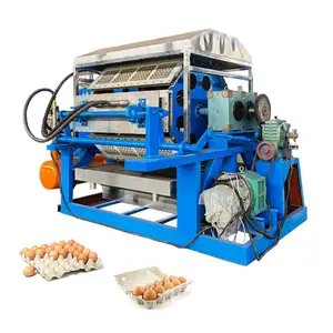 Máquina de fabricación de bandejas de huevos de papel semiautomática de 3000 piezas por hora, línea de producción de máquinas de bandejas de huevos
