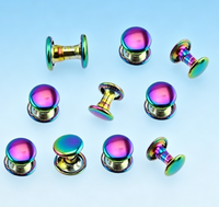 Rivets noirs et blancs en acier allié de classe 8 à double tête, finition aluminium, 3/16, marque SHKH, accessoire de bricolage pour loisirs créatifs, goujons 1-5 Grip