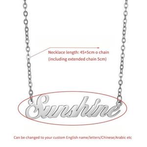 Collier personnalisé avec nom tendance 2025 pour femmes, en or 18 carats et acier inoxydable, chaîne à maillons tendance, cadeau d'anniversaire - Product Image 4