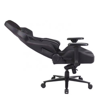 Fauteuil de jeu ergonomique pivotant en cuir PU, base cinq étoiles, design contemporain – Hauteur réglable pour ordinateur de bureau à domicile