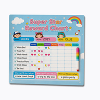 Tableau de motivation Montessori magnétique pour enfants : Suivi des bonnes habitudes et des comportements, récompenses pour enfants