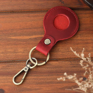 Étui de protection léger en cuir véritable anti-rayures pour Apple AirTag, résistant aux chocs et à la poussière avec protection intégrée pour AirTag - Product Image 6