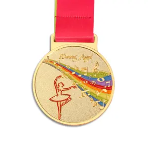 Skating Cheap Professional Custom Logo Ribbon Medallion Taekwondo Key Soccer Medal Hanger Medals First Second Third Medal Sports