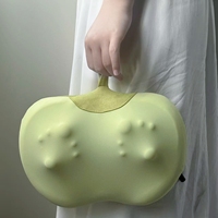 Coussin de massage électrique cervical en forme de fruits jaunes avec physiothérapie infrarouge et mousse à mémoire de forme chauffante pour le corps