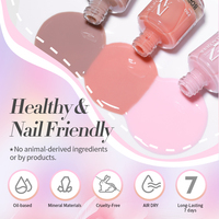 BORN PRETTY PRO 15ml Jelly Nude Normal Vernis À Ongles Émail Private Label Séchage Rapide Non Toxique Naturel Vernis À Ongles Transparent
