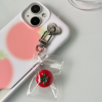 Gepakte Tomaten Verse Zomertomaat Telefoonhanger Fruitvormige Sleutelhanger Geknoopte Kraaltjes Marien Organisme Patroon Koreaans Instagram