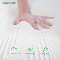 Matelas d'hôtel Vonature de haute qualité, couches de noyau en fibres de palmier naturelles de montagne, respirant, anti-acariens, résistant à l'humidité pour l'hôtellerie
