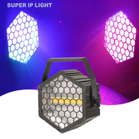 Lumière stroboscopique hexagonale rétro LED 60W, effet de scène DMX pour concert, événement, mariage