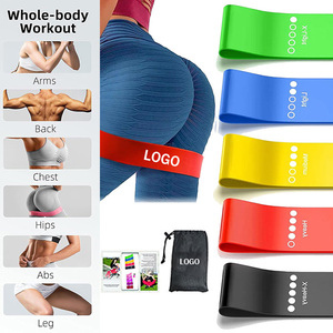 OEM Krafttraining Latex-Widerstandsband-Set Übungs-<span class=keywords><strong>Mini</strong></span>-Schleifenbänder für Frauen und Männer Dehnbänder für Po und Beine - Product Image 4