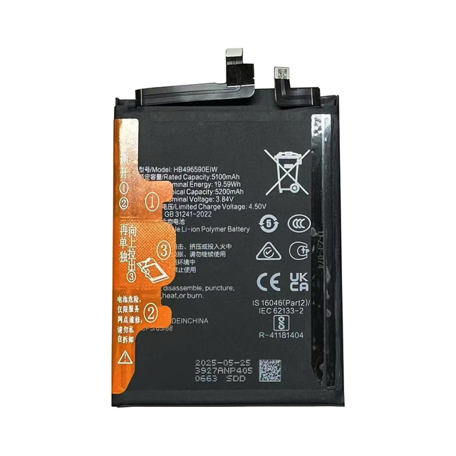 For Honor 200 Mobile Phone Battery for ELI-AN00 Original Li-Polymer 5200mAh Rechargeable Stock HB496590EIW