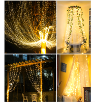 Guirlande lumineuse imperméable à lumière 100 Led, 10m/50m/100m, fil de cuivre, décoration féerique de noël, mariage