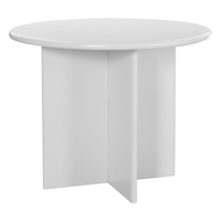 Table basse ronde moderne et créative en MDF avec base en forme de pétale, table à manger, petit bureau de négociation pour café et salon