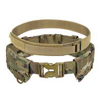 Ceinture tactique modulaire IDOGEAR 500D réglable en nylon camouflage MOLLE MRB