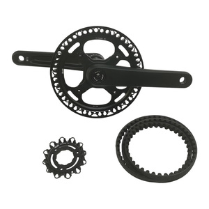 <span class=keywords><strong>Pédalier</strong></span> de vélo à entraînement par <span class=keywords><strong>courroie</strong></span> en carbone et caoutchouc pignon avant arrière de vélo électrique - Product Image 4