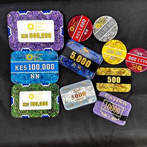 Cristal/póker/Casino/juegos/fichas de póker personalizadas - Product Image 1