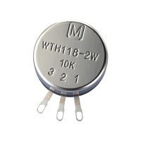 TOPVR WTH118-2W Potentiomètre double haute puissance multi-gang avec interrupteur DPDT, réglage rotatif, résistant aux hautes températures, pour soudage