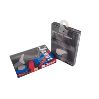 Boîte en carton universelle blanche personnalisée haut de gamme fenêtre en PVC transparent revêtement UV boîte de rangement de chaussettes pour cadeau d'emballage de culotte de sous-vêtements