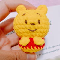 Ours en peluche au crochet fait main en gros, ours amigurumi personnalisé, animal en peluche pour cadeau, OEM acceptable