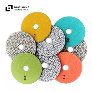 Nuovo modello resina bianca 3 step tamponi di lucidatura per marmo, granito, pietra ingegnerizzata - Product Image 3