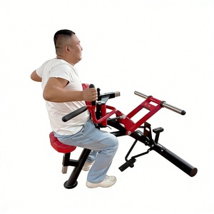 Máquina de extensión de piernas y <span class=keywords><strong>remo</strong></span> plano/inclinado con carga de placas para gimnasios comerciales profesionales - Product Image 3