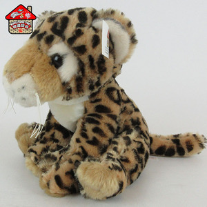 Petite peluche panthère tachetée de léopard peluche jouet animal sauvage technique lavé pour soulager le stress rempli de coton PP - Product Image 3