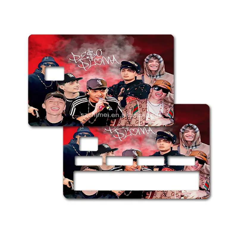 Gratis Ontwerpen Creditcard Sticker Custom Uitgesneden Kaart Hologram Peso Pluma Cover Zakelijke Klant Stickers