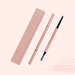 Stylo à sourcils rétractable OEM, <span class=keywords><strong>crayon</strong></span> à sourcils mince personnalisé, marron <span class=keywords><strong>foncé</strong></span> Beige - Product Image 6