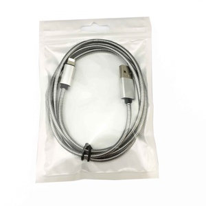 Durable Stainless Steel Metal Spring Braided High Speed Charging USB Data Sync Cable For <span class=keywords><strong>iPhone</strong></span> - Product Image 5