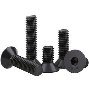 M8 M10 DIN7991 Black 304 Stainless Steel Socket <b>Flat</b> Head Allen Bolt Hex Countersunk Head <b>Screws</b> - Product Image 2