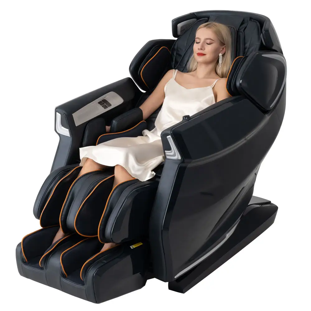 electric 3d/4d zero gravity sl full body shiatsu stretching massage chair tall people for old men and women