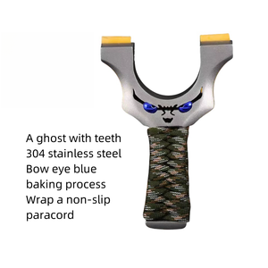 Haute précision en acier inoxydable sans cravate Dragon-dent Quickshot arc coupe-fil fantôme démon petit monstre peau plate fronde chasse - Product Image 6