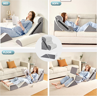 Nouveau coussin de soutien de douleur au bas du dos réglable oreiller de cale ergonomique pour dormir 25D mousse oreiller de cale de lit sain