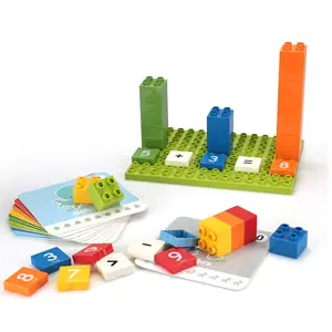 119pcs Mathematics Number Learning With Brick Compatible Building Blocks Set Counting Intelligent Develop Building Block Set