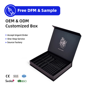 HOT Sale Luxury Magnetic <b>Gift</b> <b>Box</b> Packaging Folding Custom Magnet <b>Box</b> Hard Rigid Cardboard Paper <b>Black</b> Insert - Product Image 3