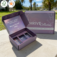 Caja de Cartón Plegable para Envíos, Impresión a Todo Color Personalizada, Empaque Ecológico Corrugado para Protector Solar, Cuidado de la Piel y Cosméticos