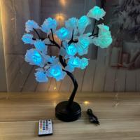 Neue Atmosphärische Farbige Beleuchtung Abnehmbares Nachtlicht Dekoration Rosen-LED-Baum Warmweiß IP33-Zertifiziert Dimmbar Wiederaufladbar