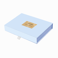 Boîtes d'emballage personnalisées en carton rigide écologique pour cosmétiques de luxe, blanches, roses, bleues, 3 ml, avec aimant, pour crème pour le visage, gaufrage, faites à la main