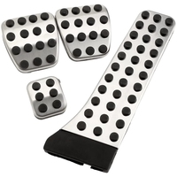 W202 W211,4 pièces pédale en acier inoxydable pour mercedes-benz W202 W203 W204 W124 W210 W211 W212 W218 X204 R172 R231 C E CLS Glk SLK