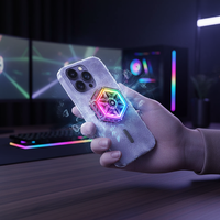Support de refroidissement magnétique F17 pour smartphone avec charge sans fil pour le gaming
