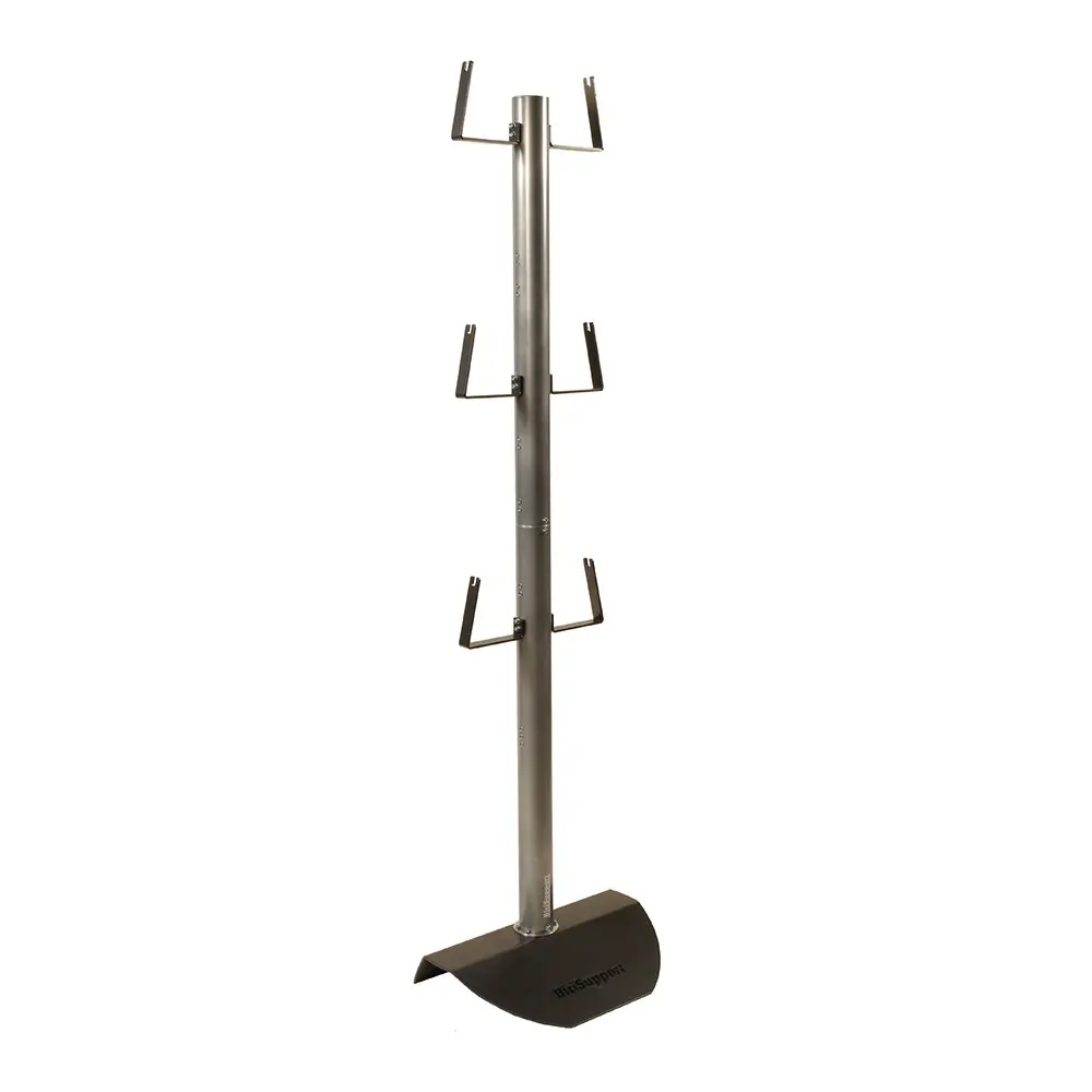 Floor Standing Metal 6 Wheels Display Stand for Trade Show  Bicycle Display Rack for Stores