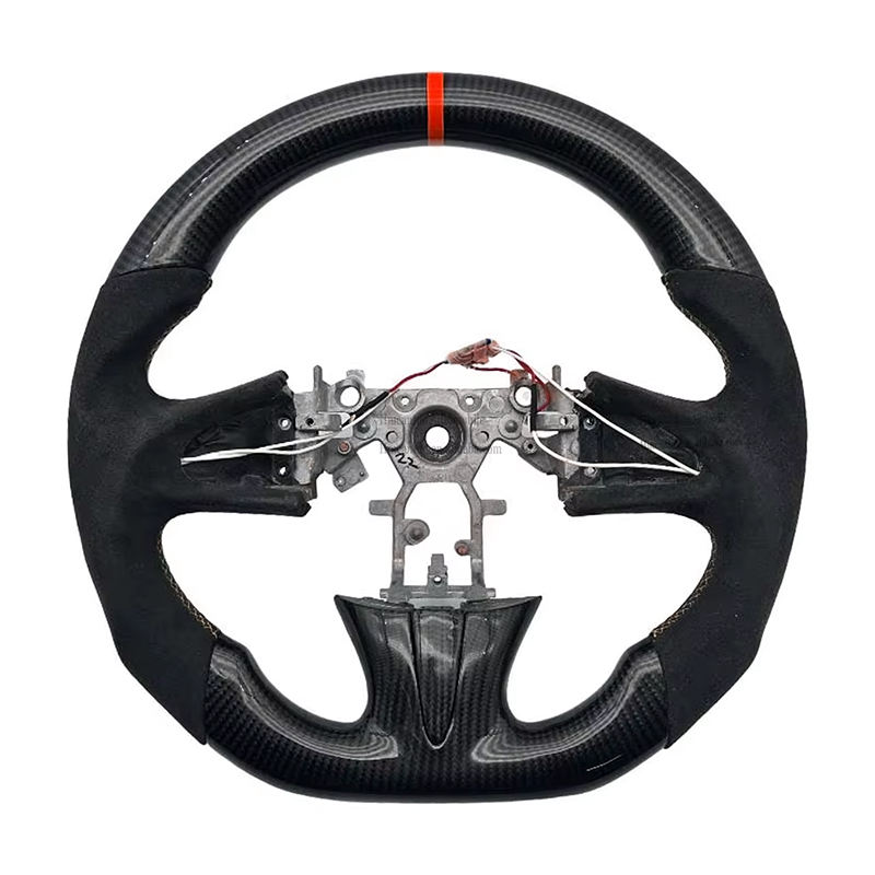 Alcantara + คาร์บอนไฟเบอร์ + เย็บแถบสีแดง