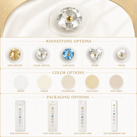 Autocollants auriculaires en strass scintillants, patchs d'acupression en cristal pour l'oreille, autocollants décoratifs pour graines auriculaires en gros