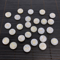 Alphabet A-Z perles perles de coquillage d'eau douce 26 lettres initiales 6/8mm breloques coquillage blanc perles océan plage pour la fabrication de bijoux