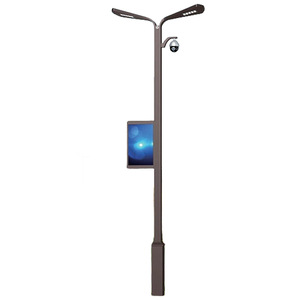 Lampadaires intelligents avec écran d'affichage 5G, bornes de recharge Wi-Fi, alimentation LED par réseau électrique, poteaux d'éclairage urbain intelligents pour la circulation. - Product Image 2
