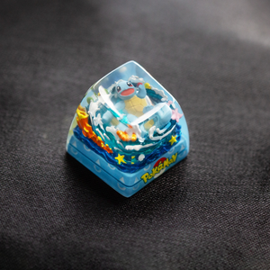 Keycaps de clavier mécanique en résine imprimée en 3D, motifs Pokémon Bulbasaur et Squirtle, usinage CNC - Product Image 5