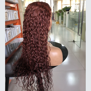 #33 <span class=keywords><strong>Couleur</strong></span> vague d'eau bouclés cheveux humains avant <span class=keywords><strong>de</strong></span> lacet perruque prix <span class=keywords><strong>de</strong></span> gros Full Hd Transparent dentelle frontale perruque <span class=keywords><strong>de</strong></span> cheveux humains pour les femmes - Product Image 3