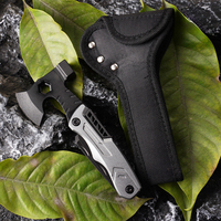 Bochen Nouveau produit Hache multifonctionnelle portable Mini marteau à clous Multi-outils Outil de camping en plein air Verrou de sécurité Couteaux EDC Outils